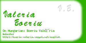 valeria boeriu business card